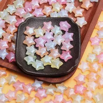 500 г Материал «сделай сам», модные изящные сверкающие бусины цвета макарон, акриловая пентаграмма, подвески, ювелирные аксессуары, изготовление ожерелья, сережек