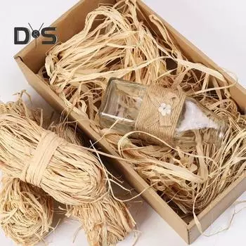 500 г натуральной рафии ленты бумажной рафии соломенной ленты для упаковки подарков на Рождество, день рождения, проекты для творчества, флористические букеты, украшения коричневый