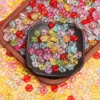 500 г, около 1600 шт., разноцветные бусины, модные ювелирные изделия, отдел изготовления ювелирных изделий, 10 мм, акриловая прокладка для цветов в браслете из бисера, сделай сам, прозрачная