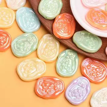 500 г около 205 шт. 21*27 мм акрил для изготовления ювелирных изделий своими руками цветок тюльпана браслет ожерелье бусины геометрические бусины россыпью разделитель