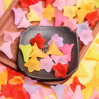 500 г около 340 шт., изготовление ювелирных изделий, утренний кровавый цветок, аксессуары для самостоятельного изготовления, акриловый материал ручной работы, бусины, шапки разноцветный