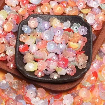 500 г около 3780 шт. кулон для изготовления ювелирных изделий DIY модные маленькие ромашки акриловые 10,5 мм свободные бусины с цветком
