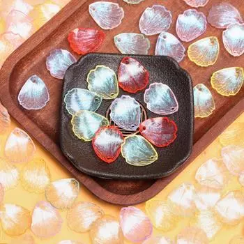 500 г около 550 шт. 19*23 мм для изготовления ювелирных изделий, прозрачные бусины с лепестками цветов, акриловые бусины