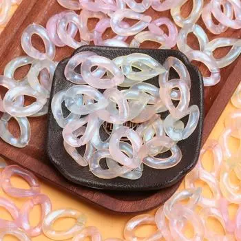 500 г около 750 шт. DIY браслет ювелирных изделий модные свободные бусины витая цепочка бусины флуоресцентный акрил