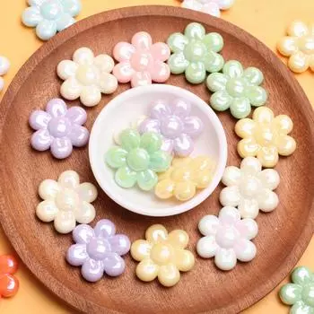 500 г около 94 шт. акриловые бусины в форме цветка ручной работы Подсолнухи Подвески DIY для изготовления ювелирных изделий свободные бусины 31,3 мм бисер ювелирные аксессуары