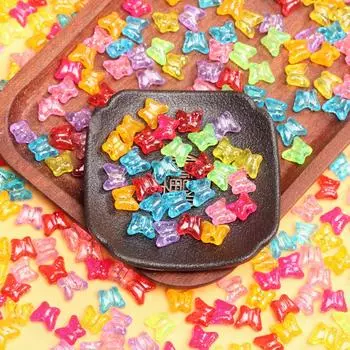 500 г присыпка, прозрачное сердце, звезда, бабочка, свободные бусины, акриловые ювелирные изделия «сделай сам», аксессуары, разные цвета Heart