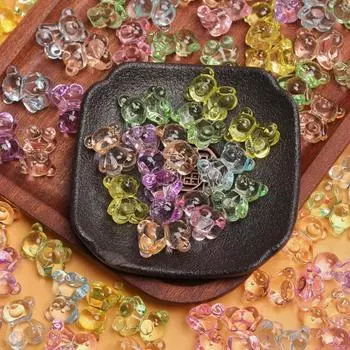 500 г прозрачный кролик-медведь для изготовления ювелирных изделий DIY фурнитура Arcylic бусины Rabbit