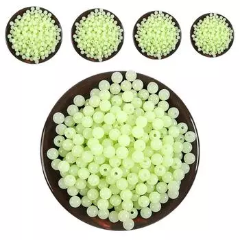 500 г светящиеся рыболовные бусины, 8 размеров, высокопрочные светящиеся рыболовные бусины, круглые бусины, рыболовные приманки 5mm Outer 1.2mm inner