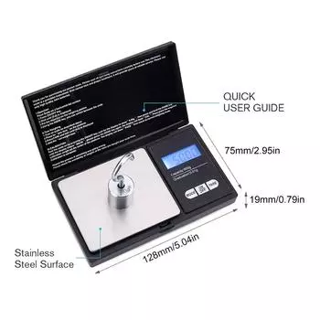 500 г ювелирные изделия, мини-электронные весы из нержавеющей стали, карманные весы, граммовые весы, портативные карманные весы, товары для дома коричневый