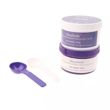 500 г винилполисилоксановая оттискная шпатлевка тип 0 силиконовая стоматологическая шпатлевка для изготовления форм твердый оттискной материал для моделирования 2 pcs