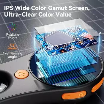 500-кратное увеличение цифровой микроскоп видео монета микроскоп увеличительное стекло увеличительное стекло с 8 светодиодами 2 миллиона пикселей 500X чёрный