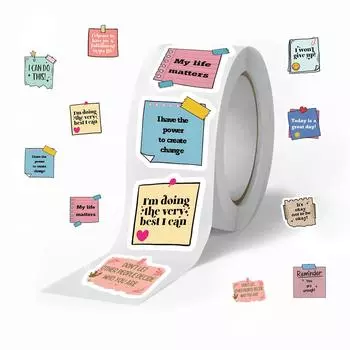 500 листов/рулон Наклейки для самоутверждения - Декоративные точки для конвертов и многого другого JJT039