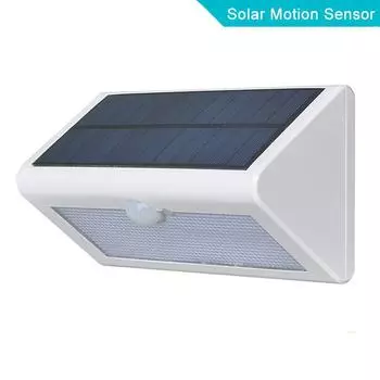500 лм водонепроницаемый солнечный датчик движения детектор настенный светильник дорожка гараж патио освещение охранная ночная подсветка лампа White белый