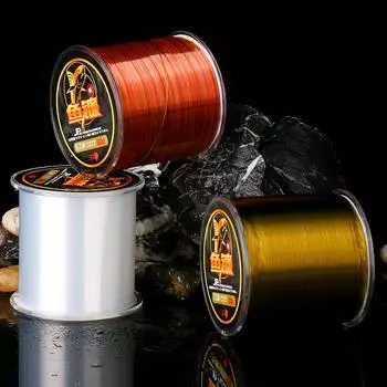 500 метров, мягкая леска с сильным натяжением, основная леска, противоскручивающаяся леска, леска для настольной рыбалки, нейлоновая леска 1.0