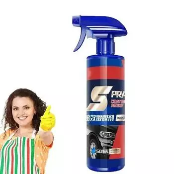 500 мл 3 в 1 спрей для ремонта автомобильной краски, керамический спрей для покрытия, быстрый спрей с нанопокрытием, воск, автомобильный гидрофобный очиститель для полировки краски