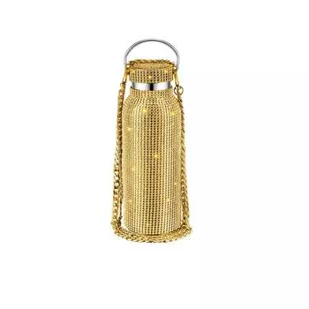 500 мл/750 мл Роскошная бутылка с цепочкой, термос, нержавеющая сталь, чайник для воды, подарочная бутылка для девочек и женщин 500ml