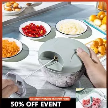 500 мл/900 мл ручная мясорубка измельчитель чеснока вращающийся пресс для чеснока измельчитель для овощей и лука кухонные принадлежности для приготовления пищи