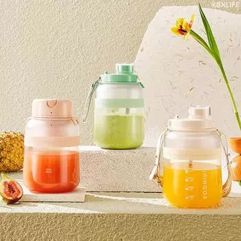 500 мл электрическая соковыжималка беспроводная портативная чашка для фруктового сока домашний блендер для смузи миксеры для фруктов соковыжималка соковыжималка для апельсинов 3000 мАч розовый