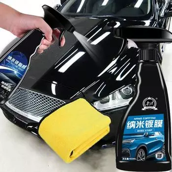 500 мл автомобильное керамическое покрытие, полировка, кристаллическое покрытие, спрей-герметик, верхнее покрытие, быстрое нано-покрытие, воск, автомобильная краска, водостойкий агент