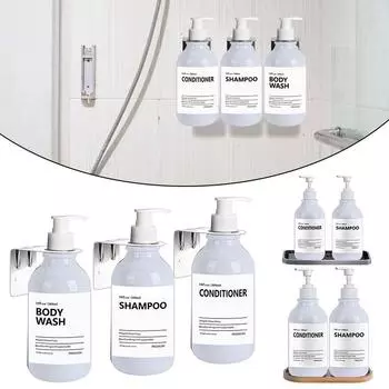 500 мл Белый лосьон Бутылка для настенного крепления для душа Бутылки для мыла с этикетками Диспенсеры для мытья тела для ванной комнаты, кухни, раковины type 5