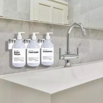 500 мл Белый лосьон Бутылка для настенного крепления для душа Бутылки для мыла с этикетками Диспенсеры для мытья тела для ванной комнаты, кухни, раковины type 5