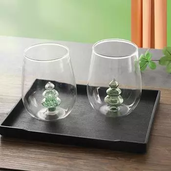 500 мл Бокал для рождественской елки 16 унций Бокал для вина без ножки для праздничных вечеринок