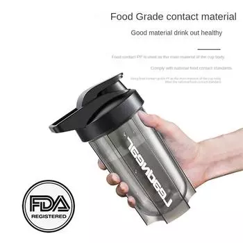 500 мл большой емкости шейкер для молочного коктейля бутылка шейкер с шариками для шейкера герметичная бутылка для шейкера для напитков спортивная чашка для смешивания