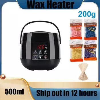 500 мл бразильский твердый воск для депиляции восковыми бобами восковая машинка для депиляции набор для нагрева воска эпилятор восковая ванночка для плавления воска бикини удаление волос на теле