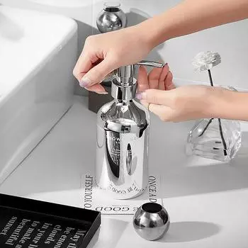 500 мл бутылка для шампуня гальванизированный полипропиленовый прессованный тип лосьон пустая бутылка гель для душа в ванной большой емкости дозатор мыла as the picture