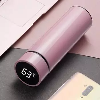 500 мл цифровой термос, деловой дисплей температуры, бутылка для воды, сохранение тепла, вакуумный термос для кофе для кемпинга 500ml