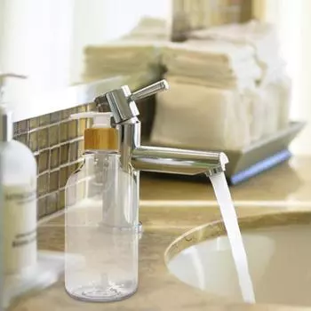 500 мл дозатор для мыла прозрачный многоразовый пластиковый насос-пресс дозатор для шампуня бутылка аксессуары для ванной комнаты чистый