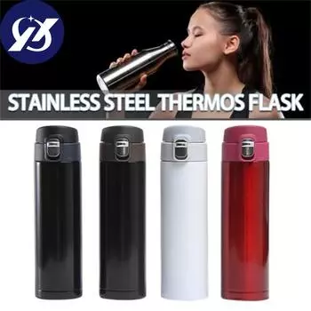 500 мл герметичная термос из нержавеющей стали с всплывающей крышкой, чашка для кофе, термос из чистого молока 500ml красный