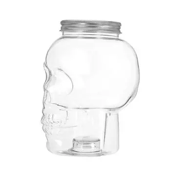 500 мл Хэллоуин Череп Украшения Бутылки Пластиковые Пустые Бутылки Для Сока Бутылка Для Кофе Молока Чай Многоразовые Питьевые Бутылки