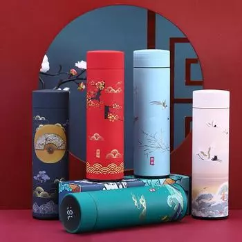 500 мл китайская термобутылка, цифровая термобутылка, дисплей температуры, удержание тепла, термос, термос для чая, кофе, кружка