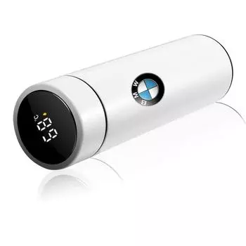 500 мл Кружка из нержавеющей стали с автомобильной эмблемой, интеллектуальная температурная кружка, кофейная кружка для BMW X1 X2 X3 X5 X4 X6 X7 M3 M4 M5 F20 F40 F30 F34