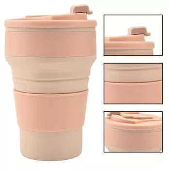 500 мл многоразовая складная силиконовая складная бутылка-стаканчик портативная складная дорожная кружка питьевые чашки для кемпинга на открытом воздухе