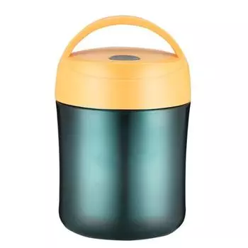 500 мл модная ПП герметичная суповая чашка двухслойная жёлтый