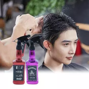 500 мл непрерывный распылитель, гальванический профессиональный аксессуар, ПЭТ, тщательная обработка, тонкий туман, ретро, красота, вода для парикмахерской красный