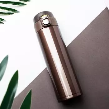 500 мл нержавеющая сталь крышка термос чашка кофе чай молоко термокружка бутылка для воды 500ml чёрный