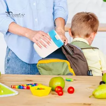 500 мл нержавеющая сталь вакуумная чашка для горячей еды детский герметичный изолированный пищевой контейнер со складной ложкой банка для ланча с широким горлом C