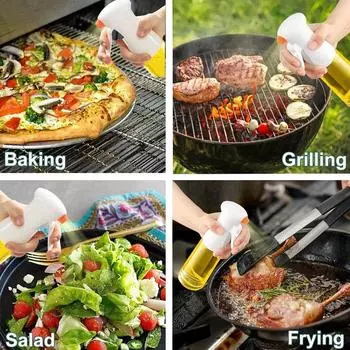 500 мл оливковое масло-спрей для барбекю, готовки, выпечки, оливкового масла, распылителя, пустая бутылка, бутылка уксуса, дозатор масла для салата