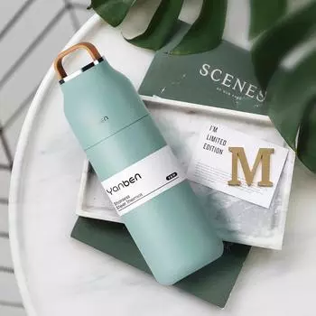 500 мл переносная термос-бутылка из нержавеющей стали, термос для льда и горячей воды, герметичная термос-бутылка 500ml