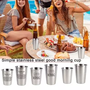 500 мл пивные кружки из нержавеющей стали Northerneurope Ins Beer Spray Water Cold Industrial Paint Travel H8I3 C-350ml