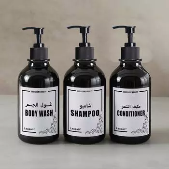 500 мл ПЭТ пластиковый дозатор для мыла многоразовый пустой флакон с насосом дезинфицирующее средство для рук кондиционер шампунь жидкий лосьон бутылки Type 1