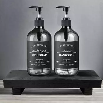 500 мл Пластиковые многоразовые дозаторы для бутылок с насосом настенные гель для душа лосьон многоразовые пустые бутылки для ванной кухни Type 1