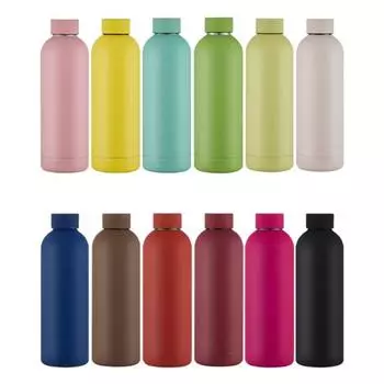 500 мл Прохладное сохранение тепла Герметичная термочашка Большой емкости Нержавеющая сталь 304 Маленькая спортивная бутылка с горлышком Поставщик на открытом воздухе 500ML 1