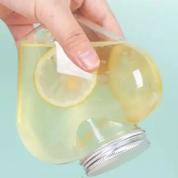 500 мл прозрачная бутылка для холодных напитков в форме сердца, бутылки для сока, герметичные бутылки для молока, портативные бутылки для напитков, бутылки для воды, герметизация