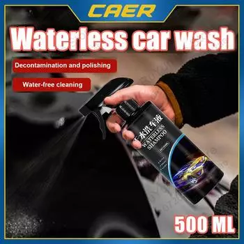 500 мл шампунь для мытья автомобиля безводный очиститель для удаления грязи нанопокрытие полировка воск блеск сияющий масляная пленка чистый спрей для всех автомобилей