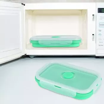 500 мл Силиконовый контейнер для еды Складная переносная миска Складной контейнер для хранения еды Коробка для ланча 500ml