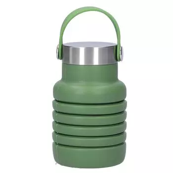 500 мл складная бутылка для воды складная чашка портативная дорожная спортивная бутылка для отдыха на природе зелёный